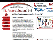 Tablet Screenshot of liftsafesolutions.co.uk